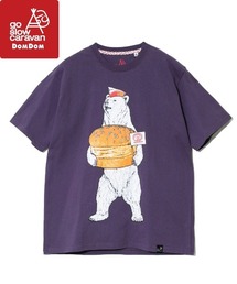DOMDOM × gsc 手作り厚焼きたまごバーガークマTEE