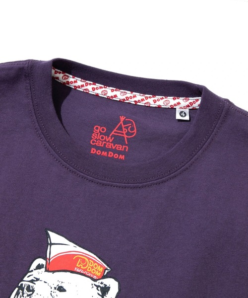 go slow caravan(ゴースローキャラバン)の「DOMDOM × gsc 手作り厚焼きたまごバーガークマTEE(Tシャツ/カットソー・メンズ・ホワイト/バイオレット・LARGE/MEDIUM/X-LARGE)」の20枚目の写真