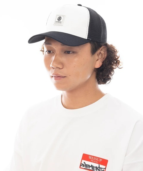 ELEMENT(エレメント)の「ELEMENT メンズ PATCH MESH キャップ 【2025年春夏モデル】/エレメントロゴラベルメッシュキャップ(キャップ・メンズ・ホワイト/ブラック・FREE)」の14枚目の写真