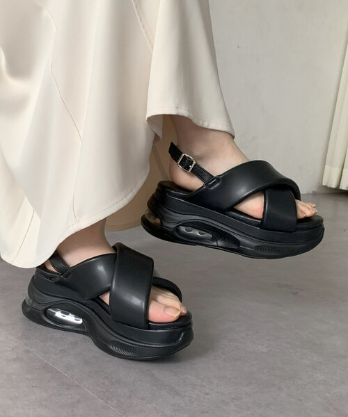 Thevon（ゼボン）の「厚底サンダル（サンダル・レディース・ブラック/アイボリー・M/L）」の15枚目の写真