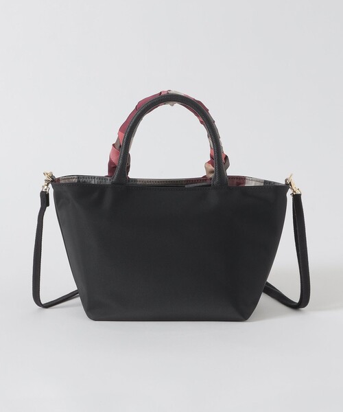 BLUE LABEL CRESTBRIDGE（ブルーレーベルクレストブリッジ）の「ナイロンスカーフミニトート（トートバッグ・レディース・ブラック/ピンク系その他3/ネイビー・FREE）」の21枚目の写真