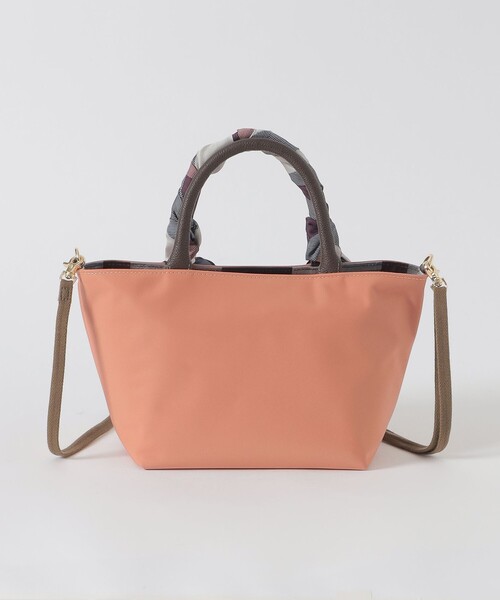 BLUE LABEL CRESTBRIDGE（ブルーレーベルクレストブリッジ）の「ナイロンスカーフミニトート（トートバッグ・レディース・ブラック/ピンク系その他3/ネイビー・FREE）」の14枚目の写真