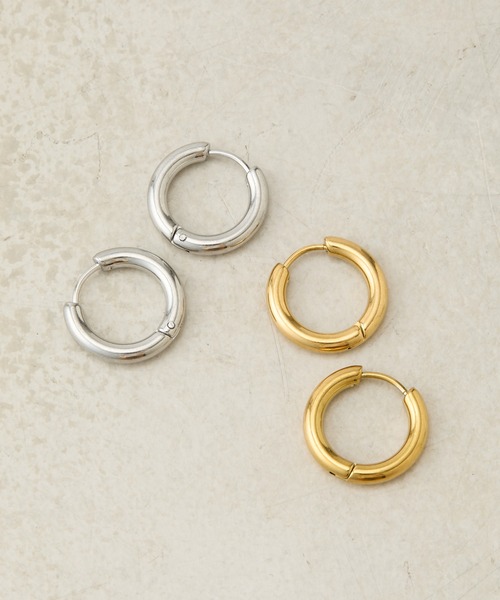 COLONY 2139（コロニートゥーワンスリーナイン）の「ベーシックワンタッチステンレスピアス（ピアス（両耳用）・レディース・シルバー/ゴールド・FREE）」の3枚目の写真