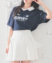 Honeys | 衿付ゆるゲームトップス(Tシャツ/カットソー)