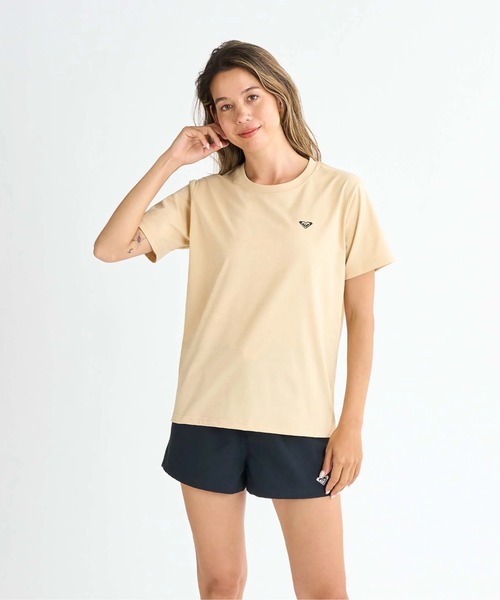 ROXY(ロキシー)の「HISTORICAL LOGO /ロキシーバックプリント半袖ラッシュガード(水着)(ラッシュガード・レディース・ホワイト/ブラック/ベージュ/グリーン・SMALL/MEDIUM/LARGE)」の18枚目の写真