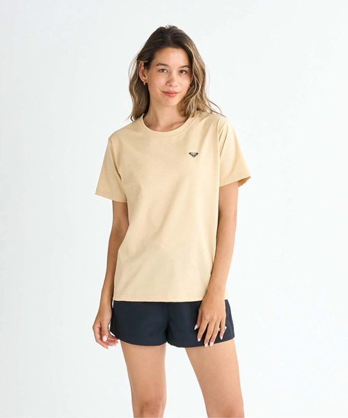 ROXY(ロキシー)の「HISTORICAL LOGO /ロキシーバックプリント半袖ラッシュガード(水着)(ラッシュガード・レディース・ホワイト/ブラック/ベージュ/グリーン・SMALL/MEDIUM/LARGE)」の22枚目の写真