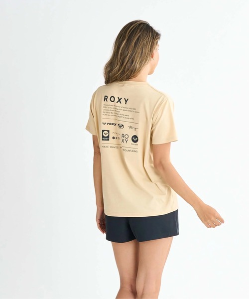 ROXY(ロキシー)の「HISTORICAL LOGO /ロキシーバックプリント半袖ラッシュガード(水着)(ラッシュガード・レディース・ホワイト/ブラック/ベージュ/グリーン・SMALL/MEDIUM/LARGE)」の19枚目の写真