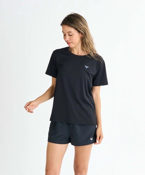 ROXY(ロキシー)の「HISTORICAL LOGO /ロキシーバックプリント半袖ラッシュガード(水着)(ラッシュガード・レディース・ホワイト/ブラック/ベージュ/グリーン・SMALL/MEDIUM/LARGE)」の14枚目の写真