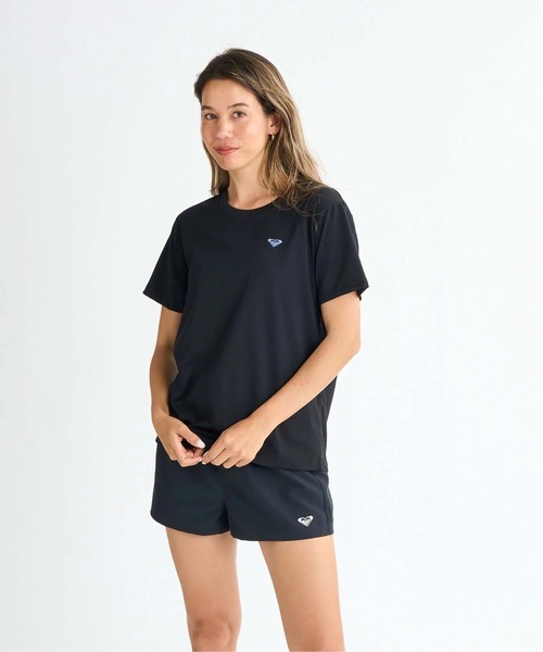 ROXY(ロキシー)の「HISTORICAL LOGO /ロキシーバックプリント半袖ラッシュガード(水着)(ラッシュガード・レディース・ホワイト/ブラック/ベージュ/グリーン・SMALL/MEDIUM/LARGE)」の17枚目の写真
