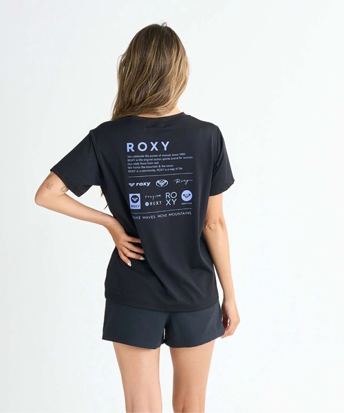 ROXY(ロキシー)の「HISTORICAL LOGO /ロキシーバックプリント半袖ラッシュガード(水着)(ラッシュガード・レディース・ホワイト/ブラック/ベージュ/グリーン・SMALL/MEDIUM/LARGE)」の15枚目の写真