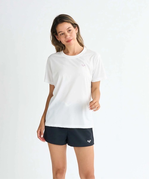 ROXY(ロキシー)の「HISTORICAL LOGO /ロキシーバックプリント半袖ラッシュガード(水着)(ラッシュガード・レディース・ホワイト/ブラック/ベージュ/グリーン・SMALL/MEDIUM/LARGE)」の9枚目の写真