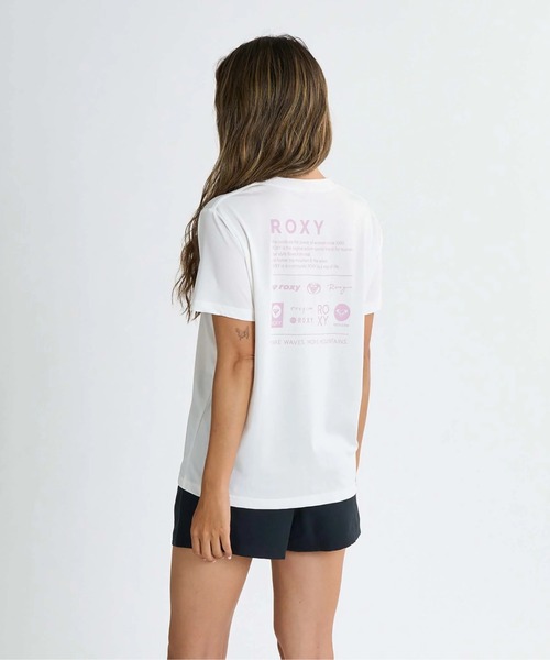 ROXY(ロキシー)の「HISTORICAL LOGO /ロキシーバックプリント半袖ラッシュガード(水着)(ラッシュガード・レディース・ホワイト/ブラック/ベージュ/グリーン・SMALL/MEDIUM/LARGE)」の8枚目の写真