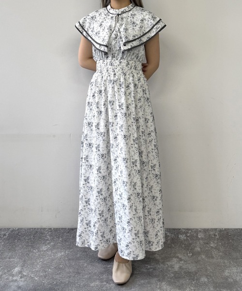 極美品♡ルネ♡フラワーパイピング　ワンピース 極美品♡ルネ♡フラワーワンピース