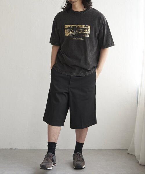 VENCEEXCHANGE（ヴァンスエクスチェンジ）の「スノーウォッシュ加工箔プリントTシャツ（Tシャツ/カットソー・メンズ・ブラック/チャコール/ダークグレー・M/L）」の15枚目の写真