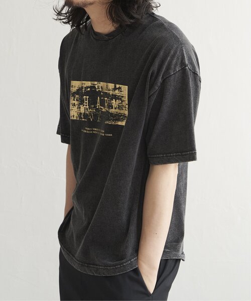 VENCEEXCHANGE（ヴァンスエクスチェンジ）の「スノーウォッシュ加工箔プリントTシャツ（Tシャツ/カットソー・メンズ・ブラック/チャコール/ダークグレー・M/L）」の16枚目の写真
