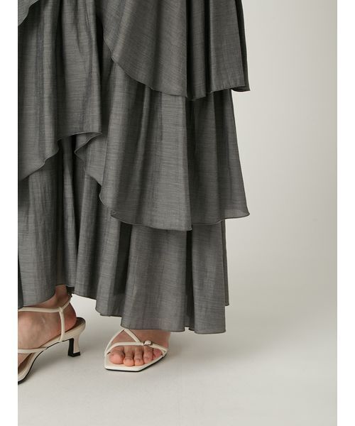 FRAY I.D(フレイアイディー)の「シアーティアードスカート(スカート・レディース・ブルー/グレー/ホワイト・1/0)」の16枚目の写真