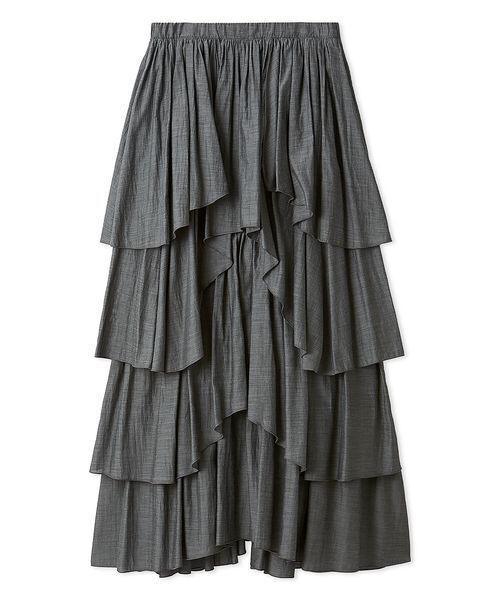 FRAY I.D(フレイアイディー)の「シアーティアードスカート(スカート・レディース・ブルー/グレー/ホワイト・1/0)」の6枚目の写真