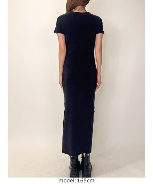 EGOIST（エゴイスト）の「加工タイトロングワンピース（ワンピース・レディース・ブラック/ブラウン・FREE）」の11枚目の写真