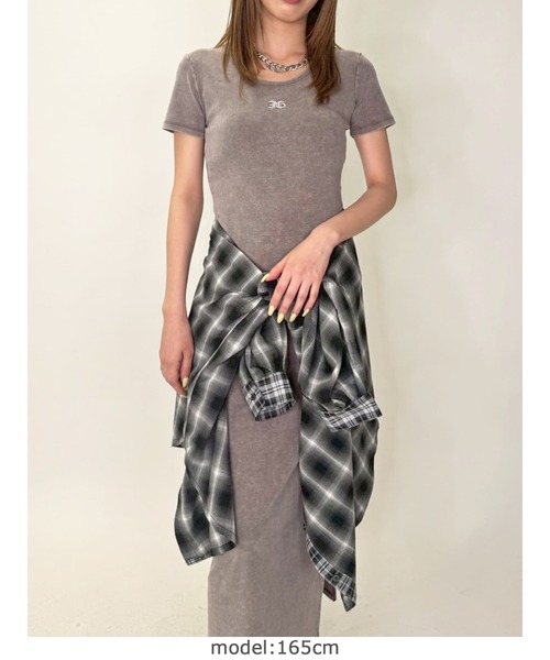 EGOIST（エゴイスト）の「加工タイトロングワンピース（ワンピース・レディース・ブラック/ブラウン・FREE）」の15枚目の写真