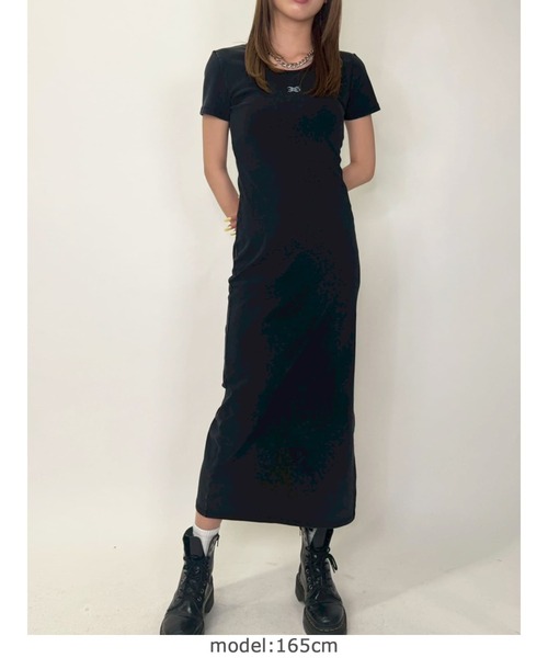 EGOIST（エゴイスト）の「加工タイトロングワンピース（ワンピース・レディース・ブラック/ブラウン・FREE）」の18枚目の写真