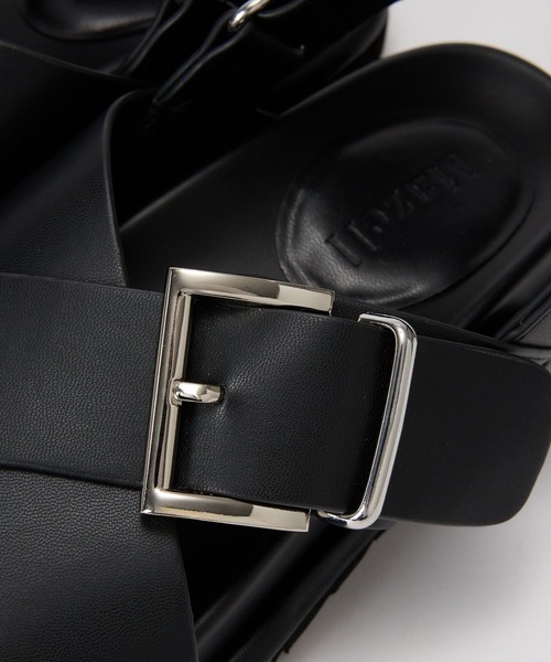 Mazell（マゼル）の「Mazell / クロスベルトサンダル（サンダル・レディース・ブラック/キャメル・L/M/S/LL）」の15枚目の写真