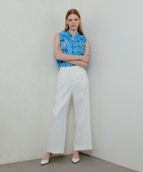 セール】PONTOGLIOフリルカラーブラウス（シャツ/ブラウス