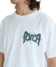 RVCA メンズ GRIP TAPE SS Tシャツ 【2025年夏モデル】/ルーカバックプリント半袖ロゴTシャツ