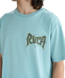 RVCA メンズ GRIP TAPE SS Tシャツ 【2025年夏モデル】/ルーカバックプリント半袖ロゴTシャツ