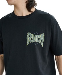 RVCA メンズ GRIP TAPE SS Tシャツ 【2025年夏モデル】/ルーカバックプリント半袖ロゴTシャツ