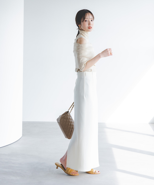 追加》【洗える】コンフォートジャージーライクタイトスカート 3