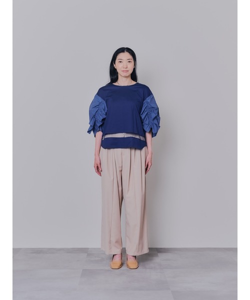 DOLLUPOOPS(ドールアップウップス)の「マーベストライクタックボリュームパンツ(スラックス・レディース・ブラック/ベージュ・38)」の20枚目の写真