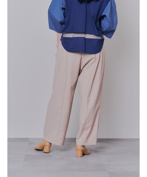 DOLLUPOOPS(ドールアップウップス)の「マーベストライクタックボリュームパンツ(スラックス・レディース・ブラック/ベージュ・38)」の12枚目の写真