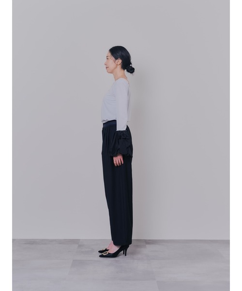 DOLLUPOOPS(ドールアップウップス)の「マーベストライクタックボリュームパンツ(スラックス・レディース・ブラック/ベージュ・38)」の13枚目の写真