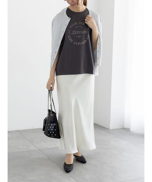 Te chichi（テチチ）の「レタードメタルボタンクルーカーディガン（カーディガン/ボレロ・レディース・ゴールド/グリーン/ブラック/シルバー/オレンジ・F）」の9枚目の写真