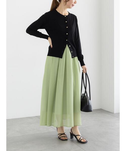 Te chichi（テチチ）の「レタードメタルボタンクルーカーディガン（カーディガン/ボレロ・レディース・ゴールド/グリーン/ブラック/シルバー/オレンジ・F）」の18枚目の写真