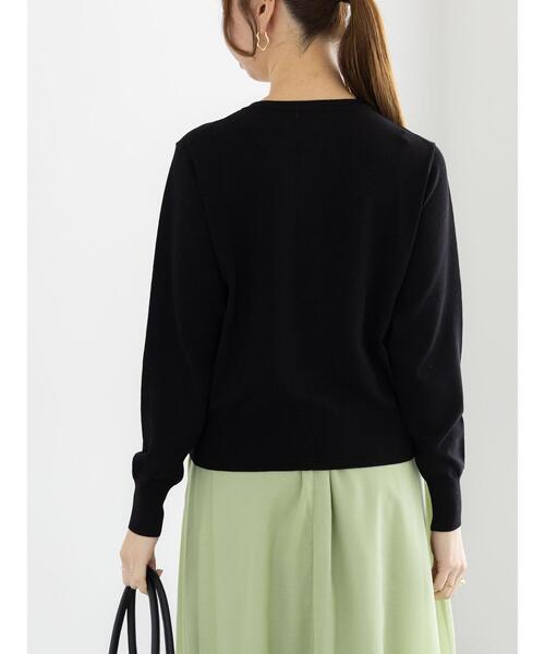 Te chichi（テチチ）の「レタードメタルボタンクルーカーディガン（カーディガン/ボレロ・レディース・ゴールド/グリーン/ブラック/シルバー/オレンジ・F）」の19枚目の写真