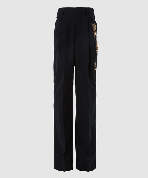 【Dries Van Noten】 コットントラックパンツ エクリュ Dries van noten 刺繍パンツ 定価14万くらい（Dries Van Noten