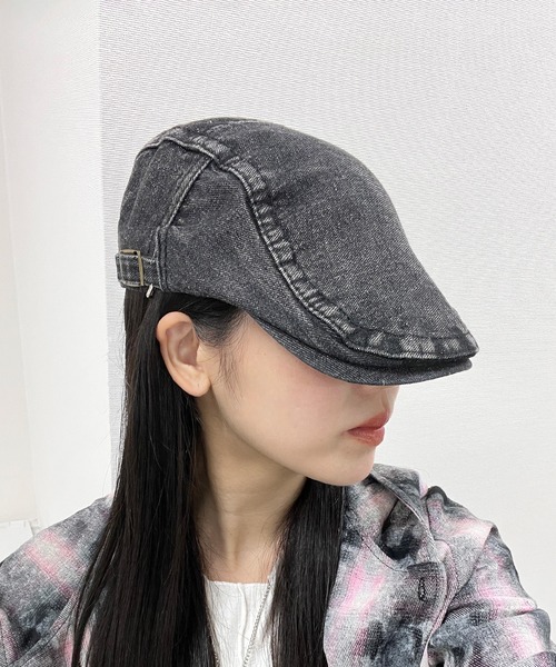 Figments(フィグメンツ)の「デニムハンチング(ハンチング/ベレー帽・レディース・スミクロ・FREE)」の1枚目の写真