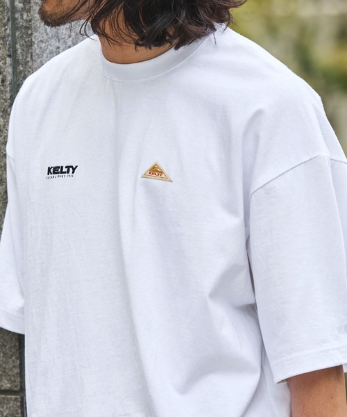 KELTY(ケルティ)の「KELTY/ケルティ 別注 USAコットン ダブルロゴ刺繍 ビッグシルエット半袖Tシャツ(Tシャツ/カットソー・レディース・ピンク/ホワイト/アッシュグレー/ブラック/グレイッシュベージュ/グレイッシュブルー/チャコール・S/M/L)」の18枚目の写真