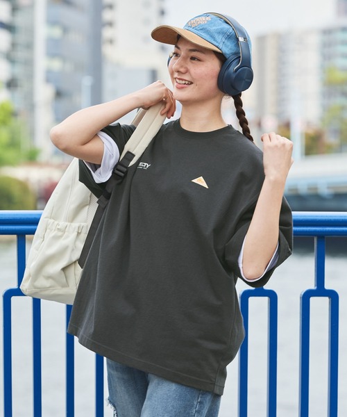 KELTY/ケルティ 別注 USAコットン ダブルロゴ刺繍 ビッグシルエット