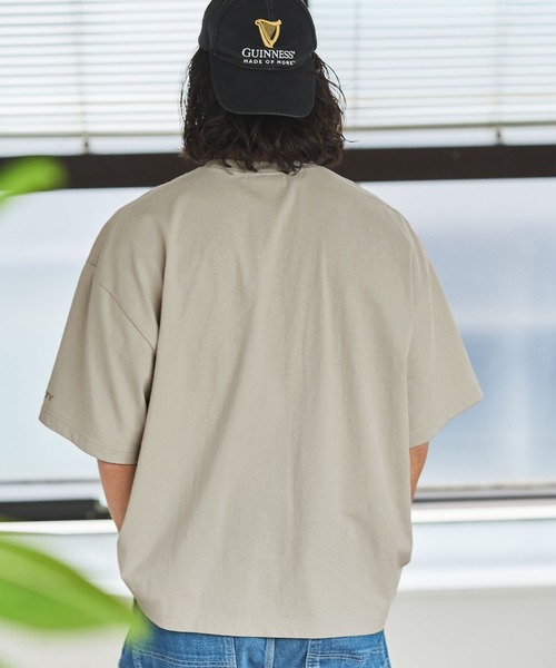 KELTY(ケルティ)の「KELTY/ケルティ 別注 USAコットン ダブルロゴ刺繍 ビッグシルエット半袖Tシャツ(Tシャツ/カットソー・レディース・ピンク/ホワイト/アッシュグレー/ブラック/グレイッシュベージュ/グレイッシュブルー/チャコール・S/M/L)」の8枚目の写真