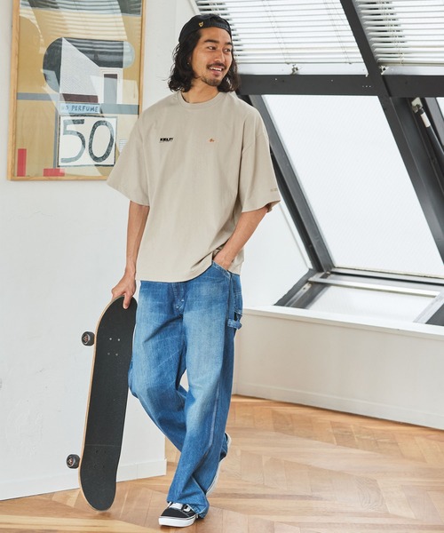 【KELTY/ケルティー】Urban Pocket T-shirt/USAコット KELTY tシャツ KELTY/ケルティ 別注 USAコットン ダブルロゴ刺繍