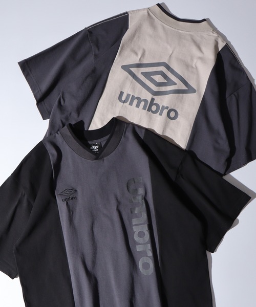 UMBRO アンブロ ポロTシャツ ブロックコア切替 umbro tシャツ UMBRO アンブロ 切り替え プリントスポーツTEE