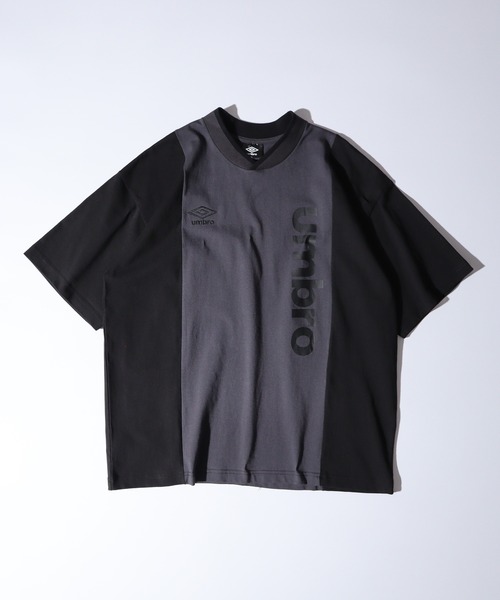 UMBRO アンブロ ポロTシャツ ブロックコア切替 UMBRO アンブロ 切り替え プリントスポーツTEEシャツ（Tシャツ