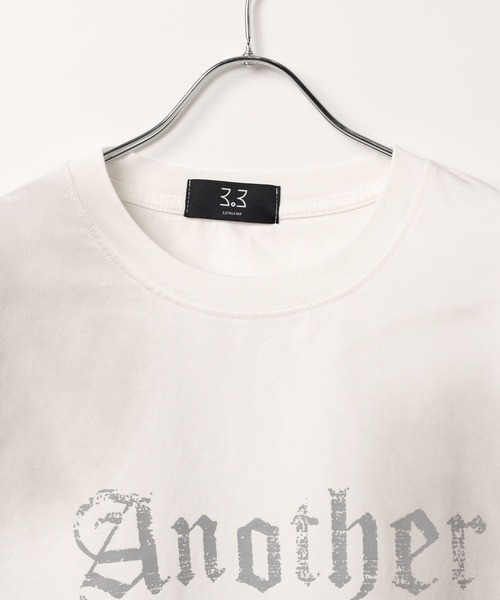 3.3 Field Trip （3.3フィールドトリップ）の「3.3 Field Trip／ゴシックロゴブラシT（Tシャツ/カットソー・メンズ・ホワイト/ブラック/ブラウン・MEDIUM/LARGE）」の22枚目の写真