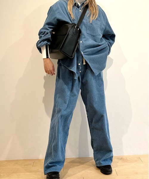 HOLIDAY（ホリデイ）の「DAMAGE CORDUROY SUSPENDER PANTS ダメージコーデュロイサスペンダーパンツ（その他パンツ・レディース・ブラウン/ブルー・32/36）」の8枚目の写真