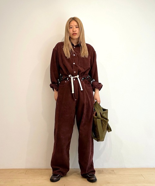 HOLIDAY（ホリデイ）の「DAMAGE CORDUROY SUSPENDER PANTS ダメージコーデュロイサスペンダーパンツ（その他パンツ・レディース・ブラウン/ブルー・32/36）」の6枚目の写真