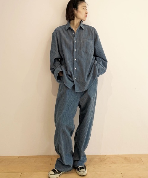 HOLIDAY（ホリデイ）の「DAMAGE CORDUROY SUSPENDER PANTS ダメージコーデュロイサスペンダーパンツ（その他パンツ・レディース・ブラウン/ブルー・32/36）」の3枚目の写真