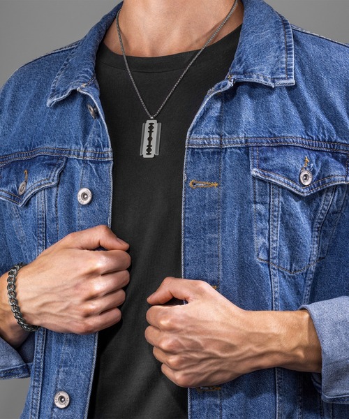 POLICE（ポリス）の「【POLICE】 ポリス ネックレス RAZORBLADE メンズ（ネックレス・メンズ・ゴールド/シルバー・FREE）」の8枚目の写真