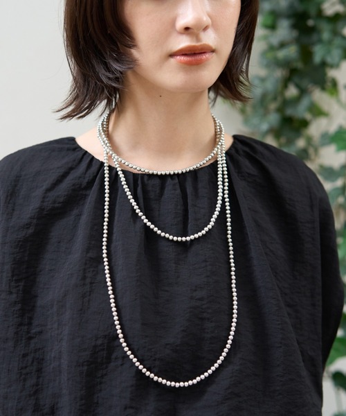 Rouge vif(ルージュヴィフ)の「スーパーロングネックレス(ネックレス・レディース・シルバー・フリー)」の1枚目の写真